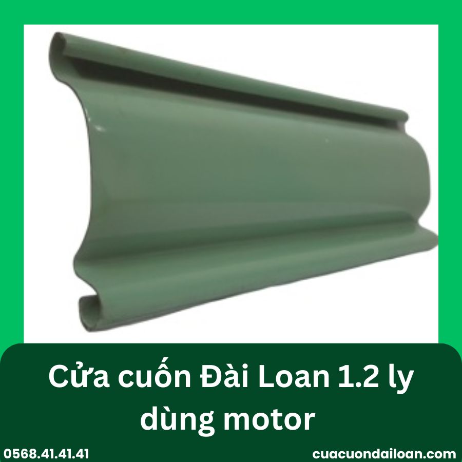 Cửa cuốn Đài Loan 1.2 ly dùng motor 