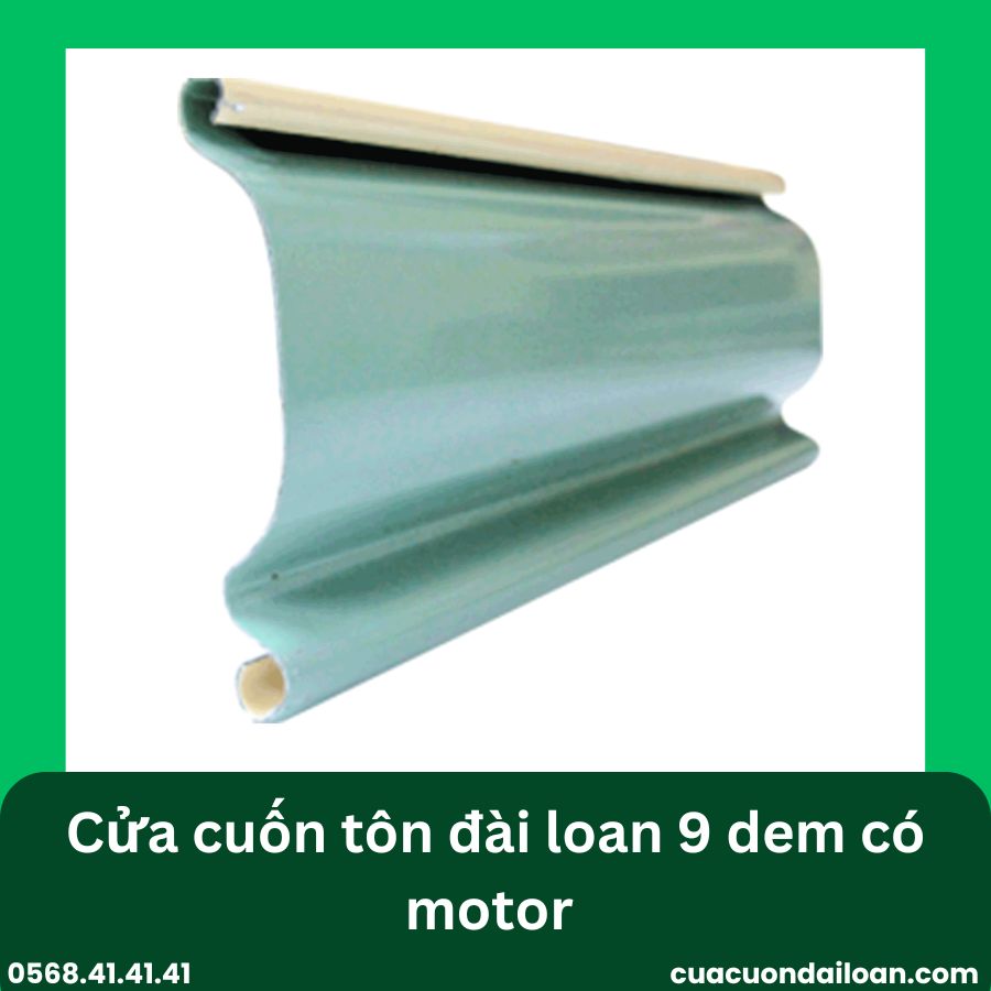 Cửa cuốn tôn 9 dem dùng motor